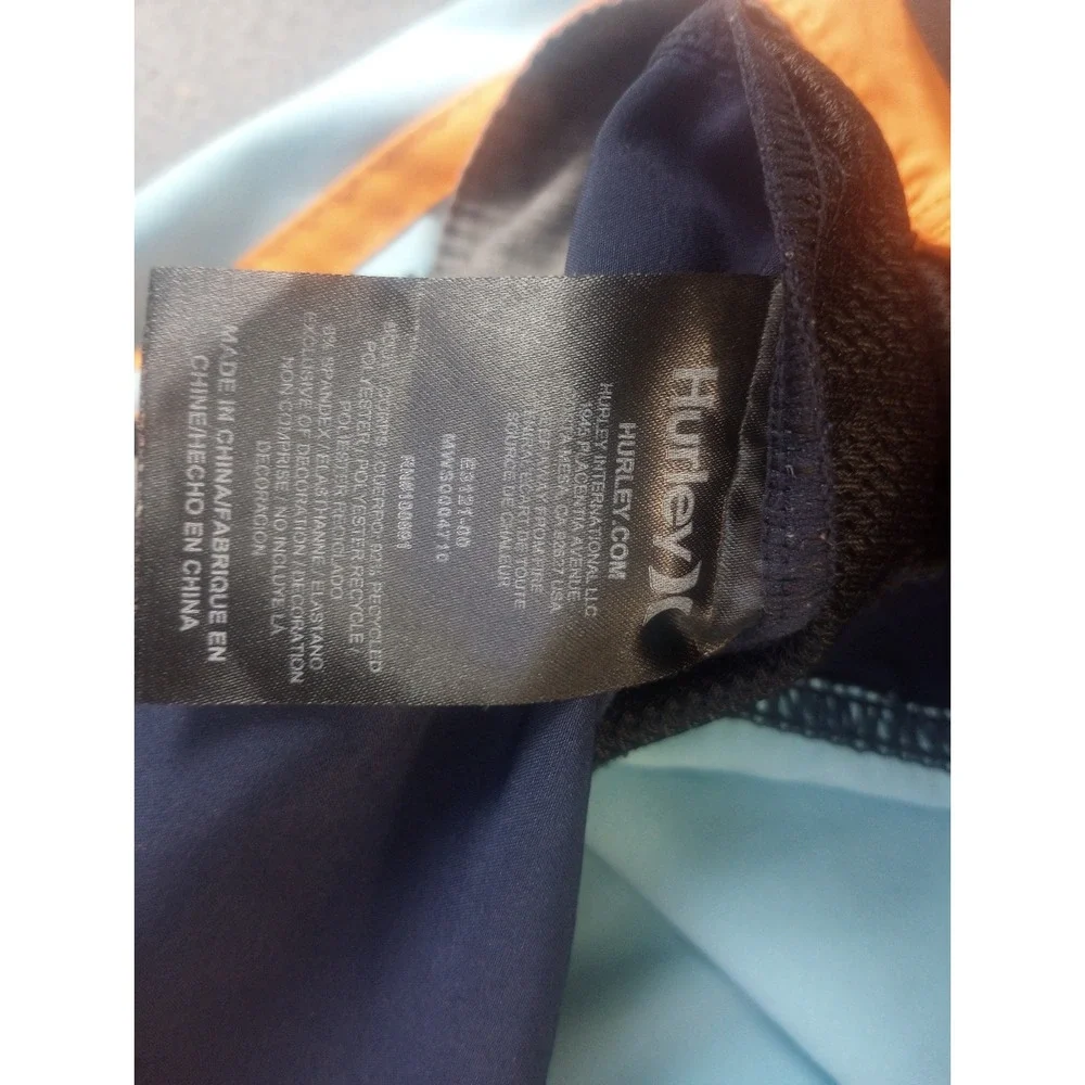 Hurley Phantom Board Shorts Size 28 Waist 30 Blue Orange 9